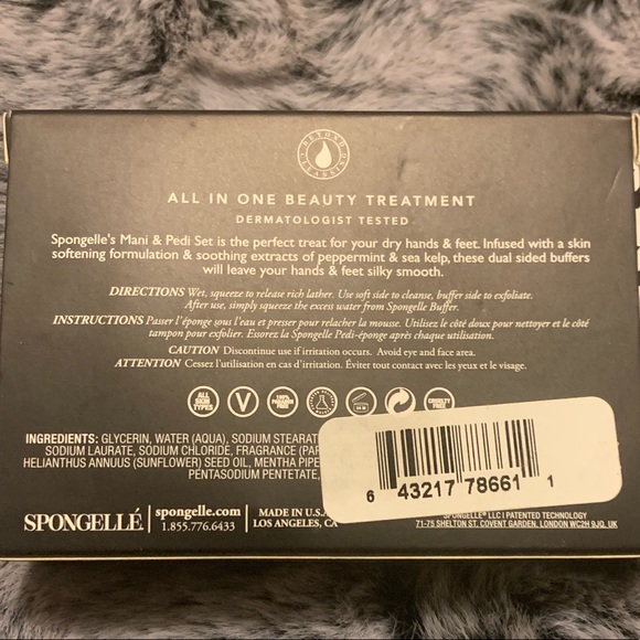 SPONGELLE SALTED ROSE MANI AND PEDI TREATMENT SET- Your Feet Will Thank You! - Picture 4 of 5